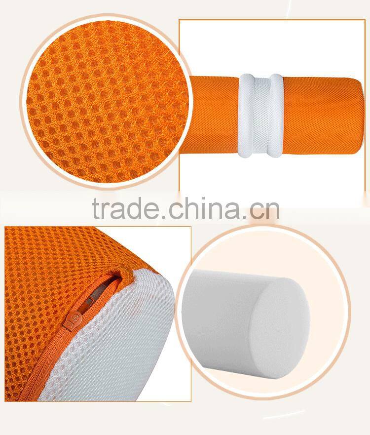 2016 latest selling product Orange Cylinder shape Memory Foam Yoga Back Cushion