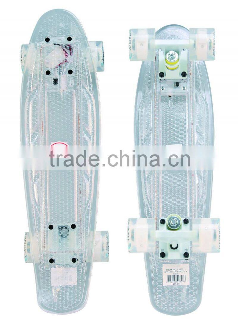 LED skateboard and wheel