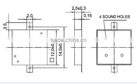 SMT1225 Cheap smt buzzer manufacturer SMT buzzer SMD Buzzer (FBELE)