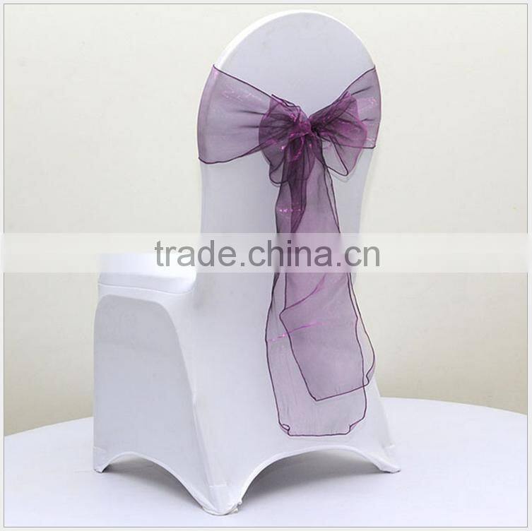 Factory Sell Cheap Chair Cover Tie /organza sashes