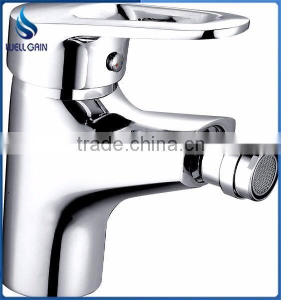 Classic lavatory single zinc handle brass body bathtub faucet wall mounted chrome plating bathtub mixer