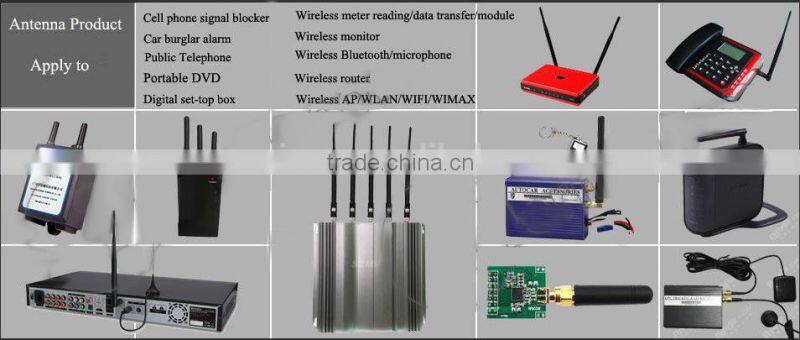 Antenna Manufacturer 5.8GHz 2dBi Desktop SMA-Male Connector high gain terminal wifi rubber antenna