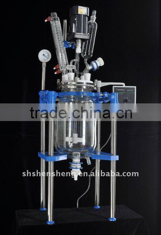 Reactor pharmaceutical 5L Borosilicate Condenser Vacuum