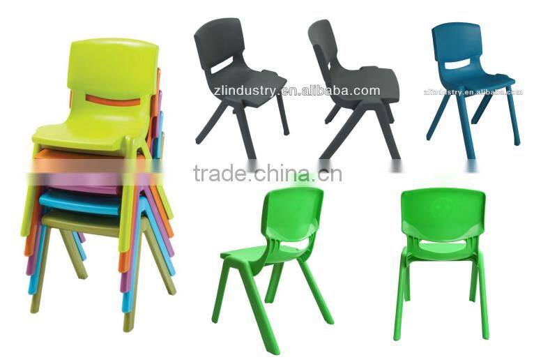New design colorful ergonomic design stackable plastic chair colorful
