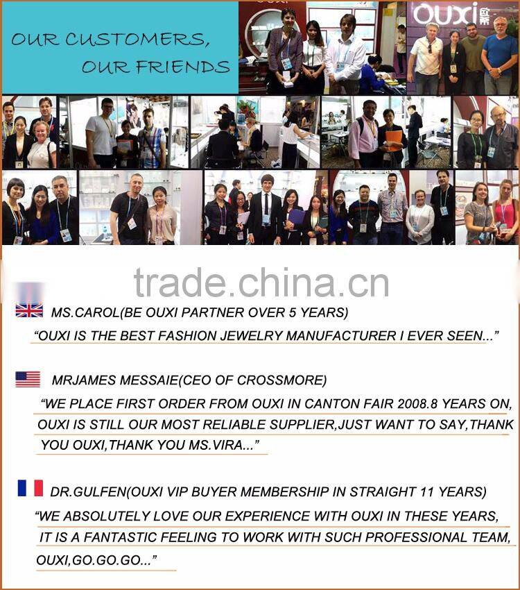 OUXI 925 sterling silver jewelry wholesale Made With Crystal Y20192