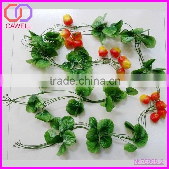 fake artificial strawberry vines