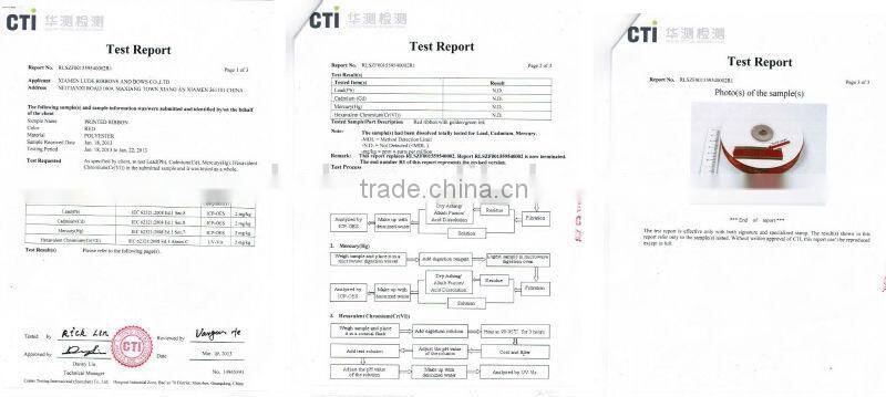 Cheap 100% polyester Satin gold and silver metallic ribbon