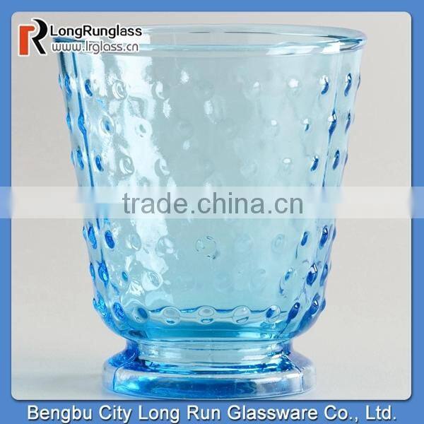 LongRun 16oz Cool-Toned Swirl All-Purpose Glasses Set of 2 Elegant Color Wine Cups For Couple