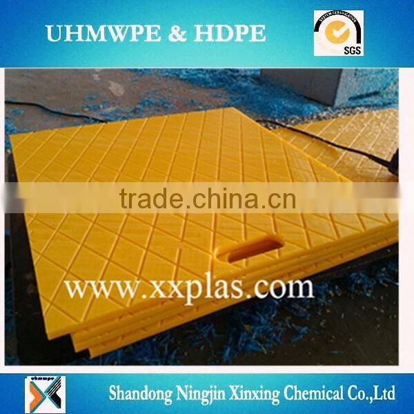 UHMWPE heavy load capacity outrigger pads for crane