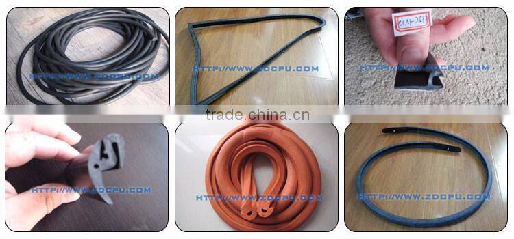 Customized extruded rubber strip for car window