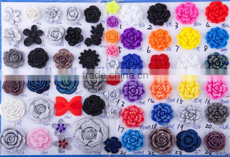 2016 matt finish flat back resins rose flowers candy color-zhiya factory