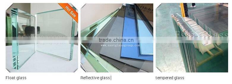 3mm-8mm green Mayflower pattern glass