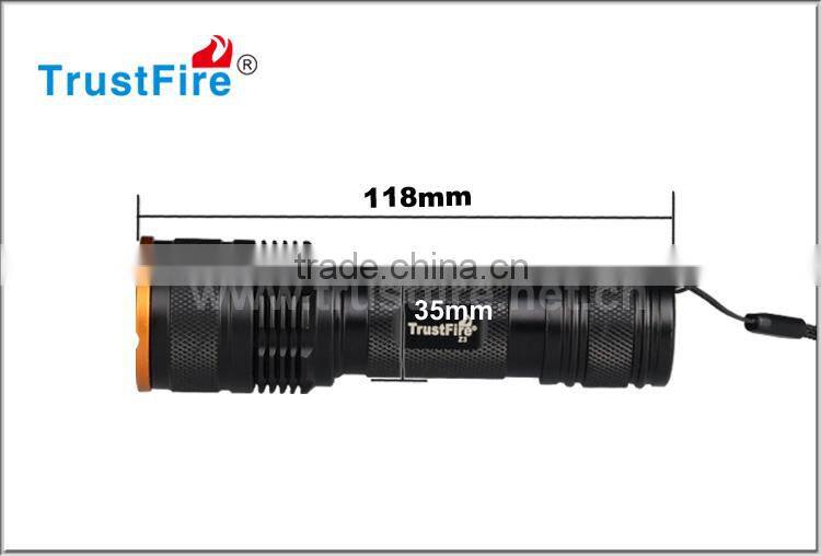 Trustfire zoomable focus Z3 one XM-L 2 Led 1000LM mini pocket flashlight