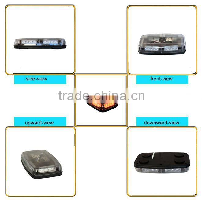 Amber flashing warning light emergency car magnetic mount mini roof light bar TBD8180XA