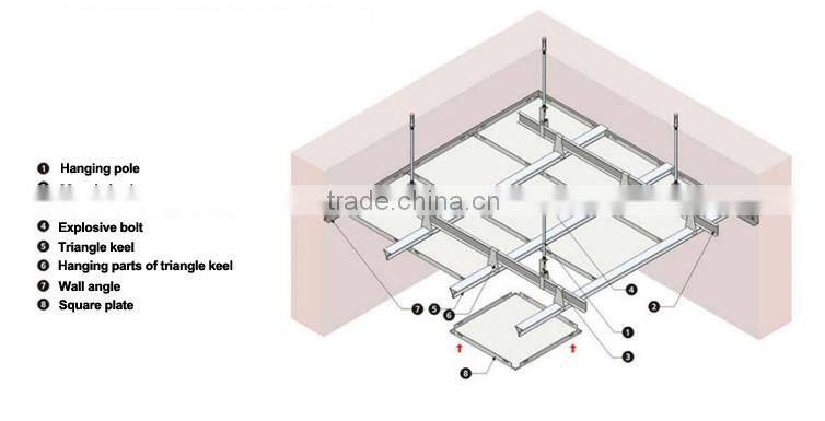 cheap ceiling tiles 30x30,ceiling tiles installation cost,clip in aluminum ceiling tiles panel
