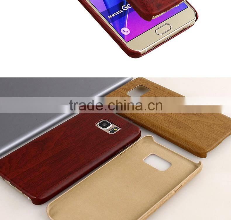 LZB Hot Sell PU SKin cover for Samsung galaxy note 5 wood case