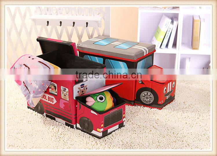 Car style printing child toy Storage Box