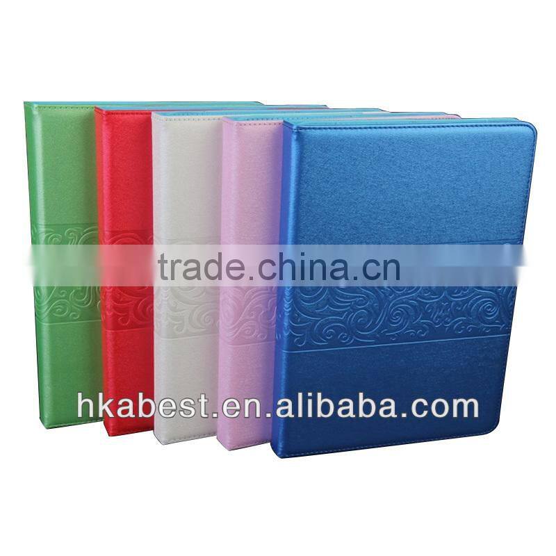 Flower design pu leather case for ipad air,leather case for 9.7 inch tablet pc