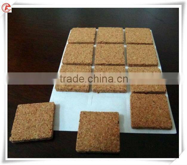 Factory production Glass protection cork pad