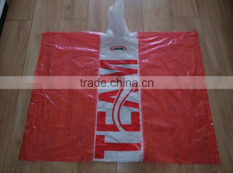 YunShang promotioal colorful disposable pe rain poncho