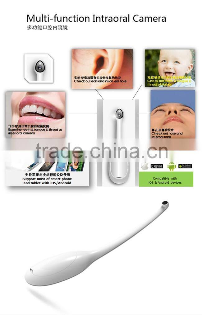 Visible multi-function intraoral camera wirelss connection real time observation dental camera for family health