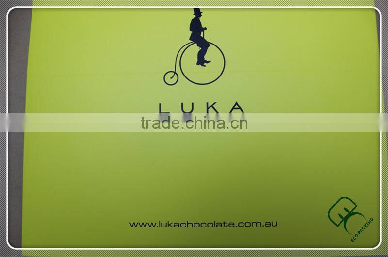 Coated paper bag gloss Chocolate paper bag