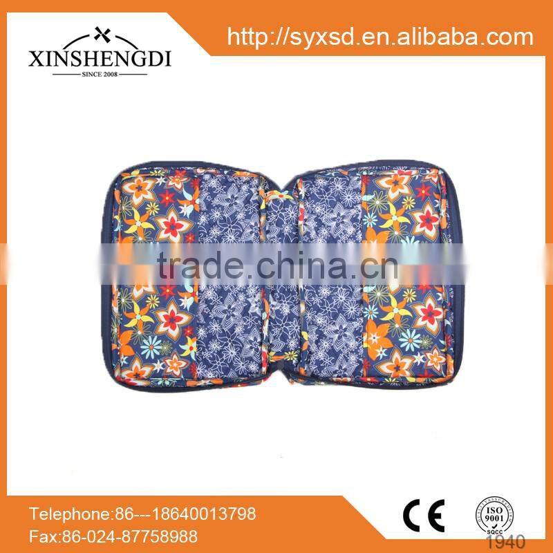 wholesale 2016 newest dersign colorful floral quilted cotton bible cover bags,have three sizes