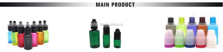 HD plastic dropper bottle with child proof cap dark green color bottle ejuice plastic bottle