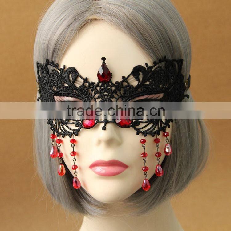 MYLOVE sexy lace masquerade mask with crystal women high quality accessory MLMJ29