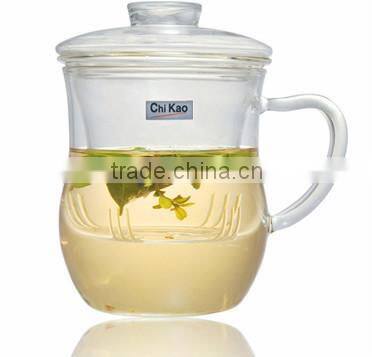 blown glass bubble tea cup