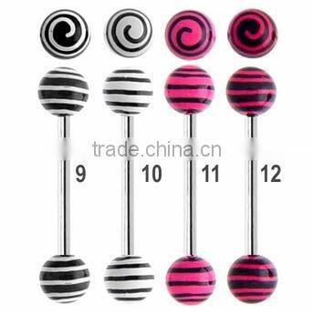 Surgical steel unique labret studs body piercing jewelry