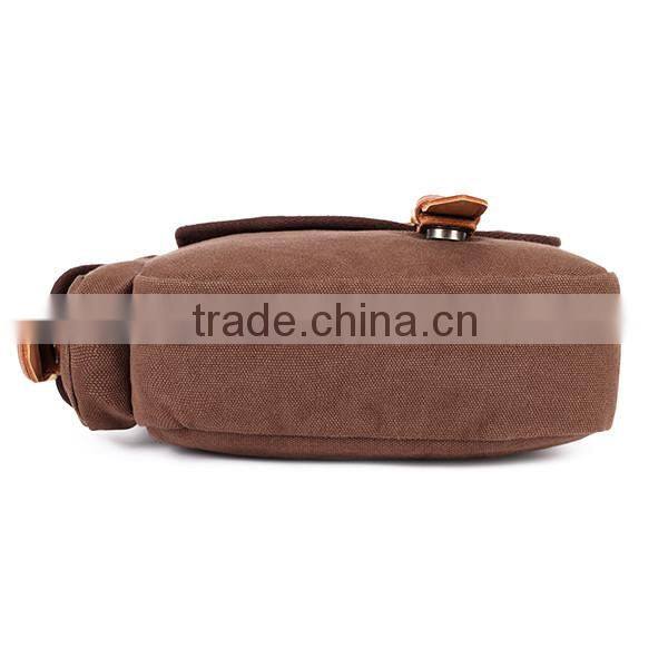 Guangzhou Factory Wholesale Men Canvas Shoulder Bag,Canvas Cross Body Bag