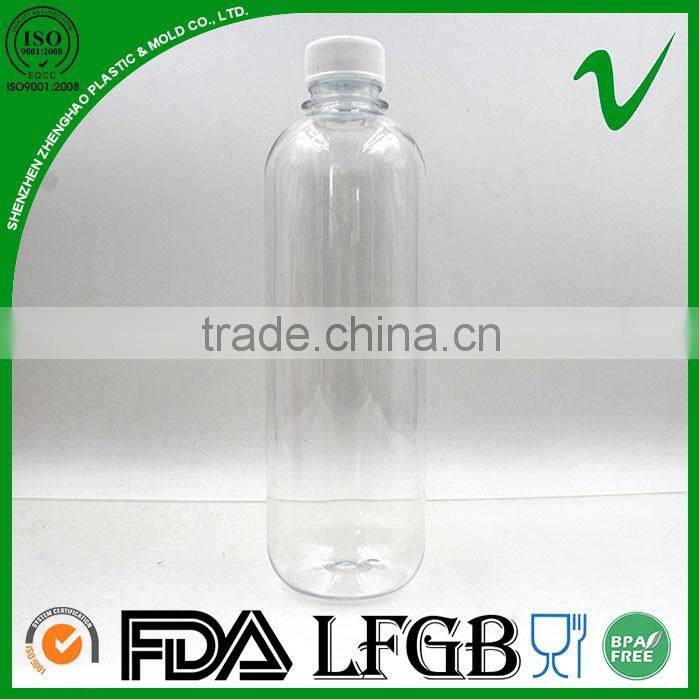 16oz boston round empty plastic type juice bottle with food grade