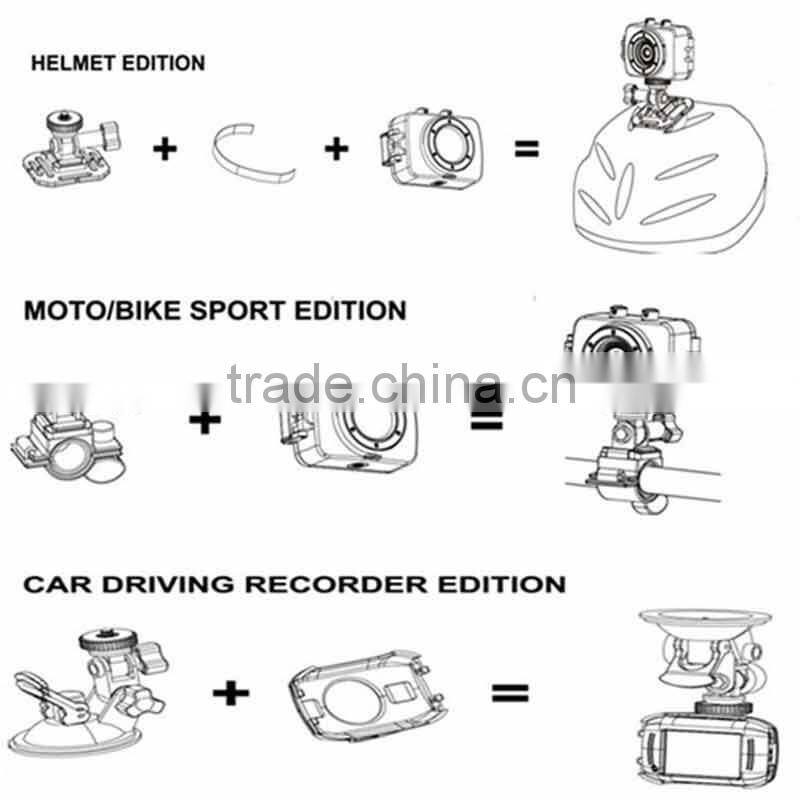 Waterproof full hd mini sport dv 1080p manual camera