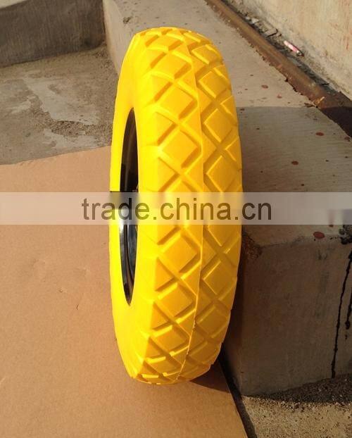 PU wheel no flat foam wheel 16"*4" (4.00-8)