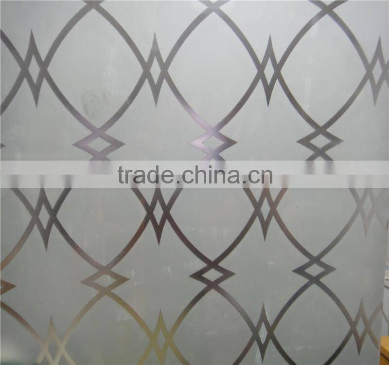 designe light acid etched glass