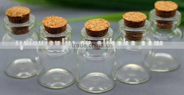 Top quality different size bottle with aluminum cap, penicillin bottle floating bottle glass good luck wishing bottle