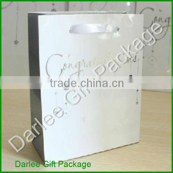 decorative paper shopping bag/packaging paper shopping bag / wholesale luxury paper shopping bag