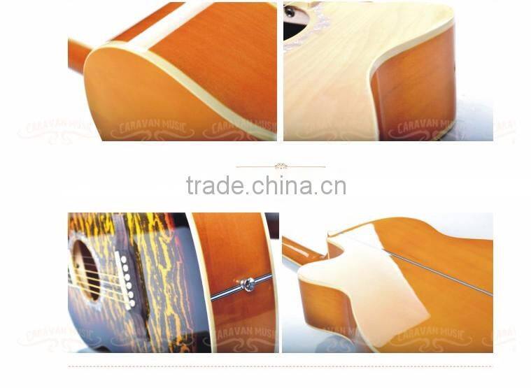 Caravan music 39 inch high quality acoustic guitar for beginners made in China HS3930