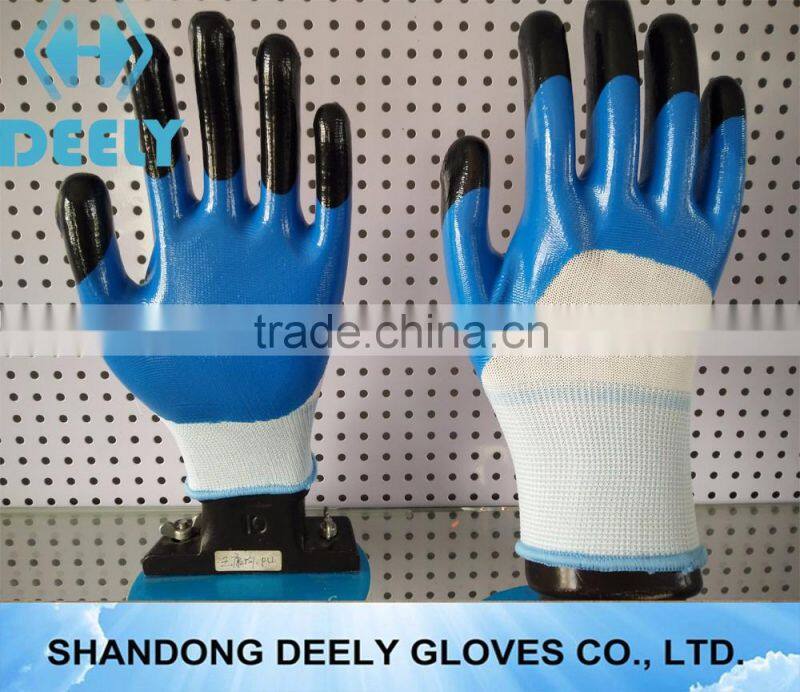 latex garden gloves double gum dipping latex glove
