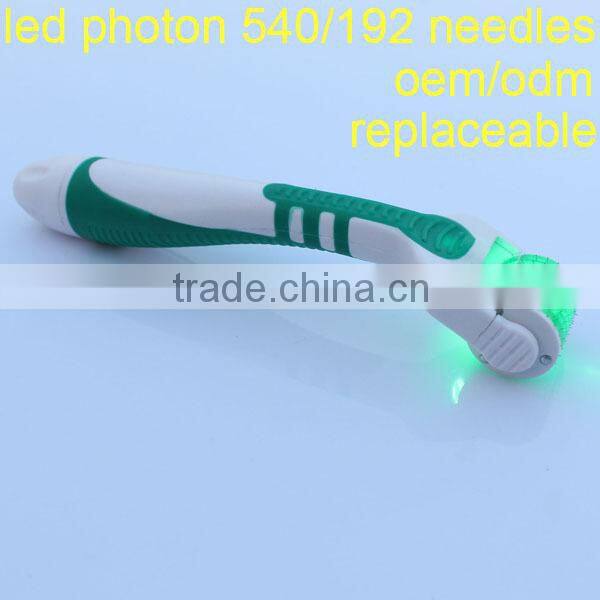 led light replaceable derma needling system for skin care