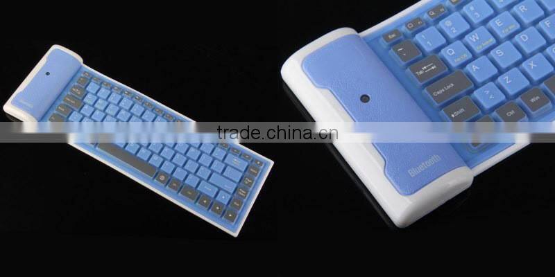 Silicone Rubber Waterproof Flexible Foldable Keyboard For PC IOS iPad Android teclado inalambrico tastiera
