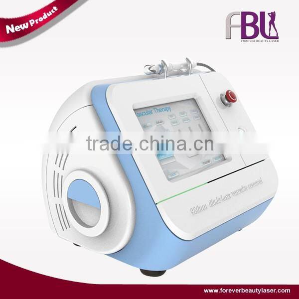 New arrival!!!High frequency 980 diode laser Portable Spider vein/vascular/blood vessels removal machine with Ce approved
