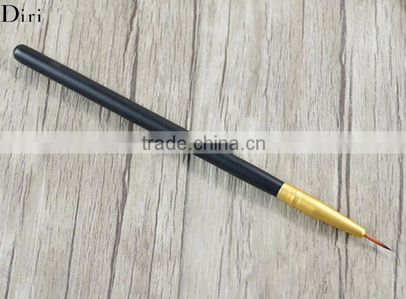 Free sample glisten collar natural wood handle eyeliner brush