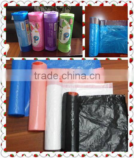Black Color HDPE Plastic Garbage Bag on roll