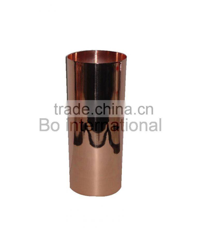 Copper High Ball Glass Solid Copper