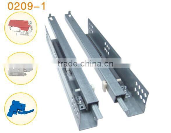 2 Fold Automatic Return bottom mounted Drawer Slide Rail