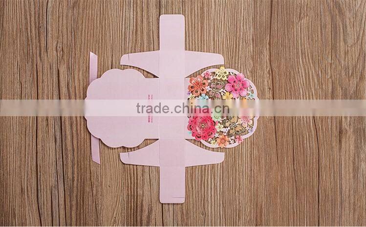 Custom silk butterfly wedding party candy box