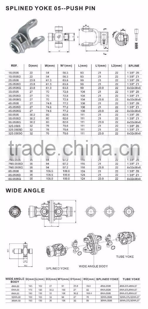 Agricultural Machinery Cardan Shaft Wide Angle Joint