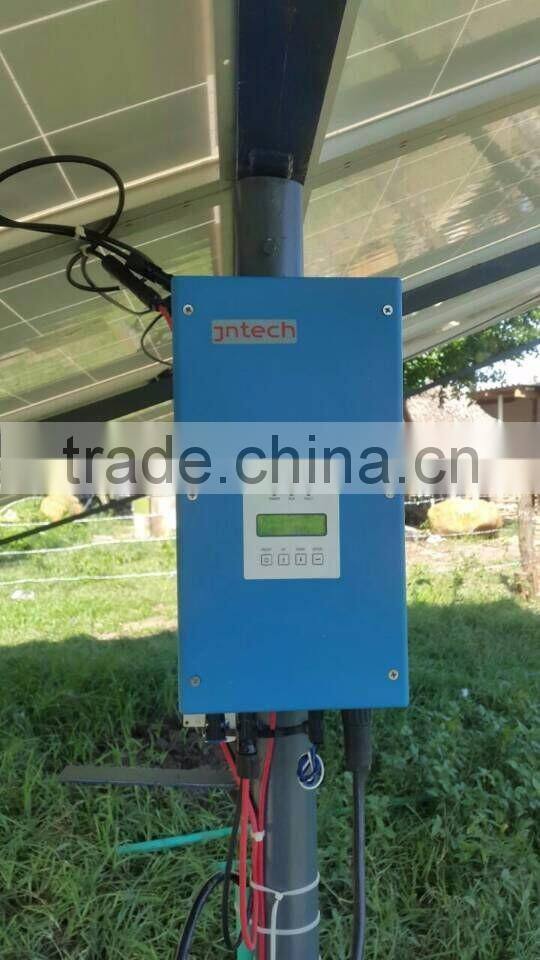 Jntech solar water power irrigation water pump system with 2.2kw solar pump inverter
